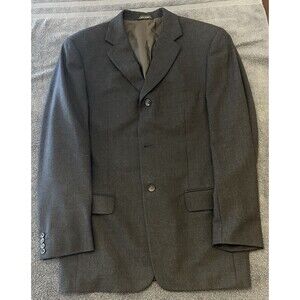 Banana Republic 3 Button Blazer Jacket Men's 40R Gray Wool